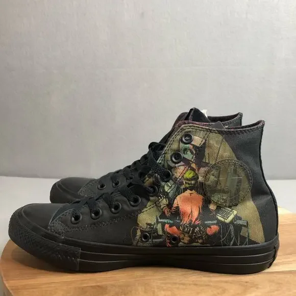 Converse NEW DC Comics Batman The Joker Black‎ Face Old Print Mens 7 Womens 9